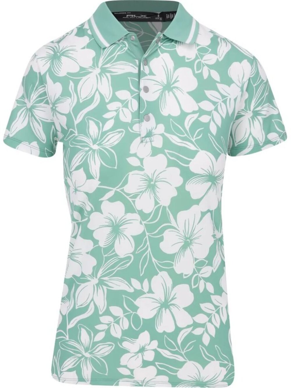 NWT RLX Ralph Lauren Women's Hibiscus Airflow Tailored Fit Print Polo Shirt